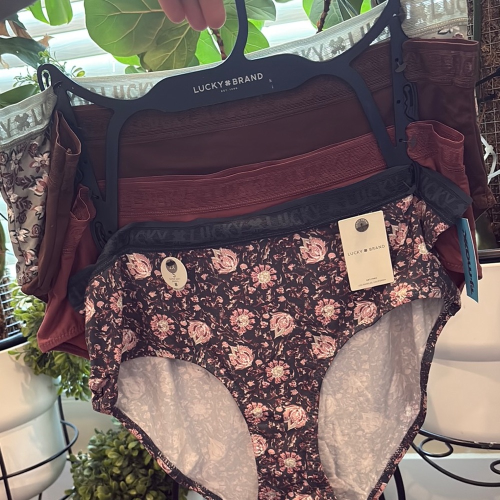 Lucky Brand Floral Underwear - Pink and Brown